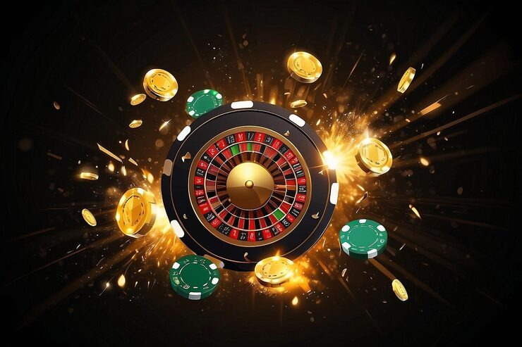 Baccarat table layout with player and banker positions clearly marked on Mega Moolah